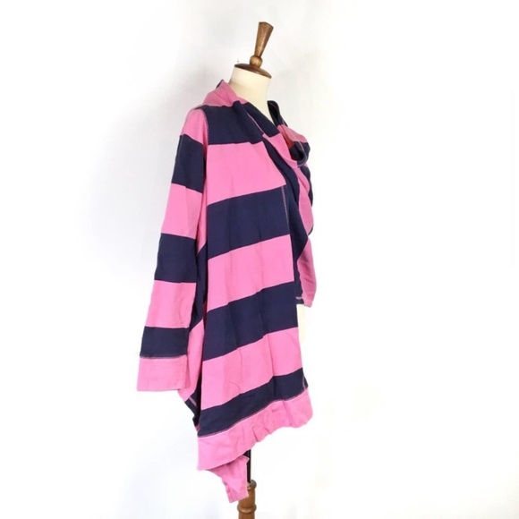 LILLY PULITZER Striped Open Jersey Knit Cardigan / Swim Coverup - Picture 3 of 8